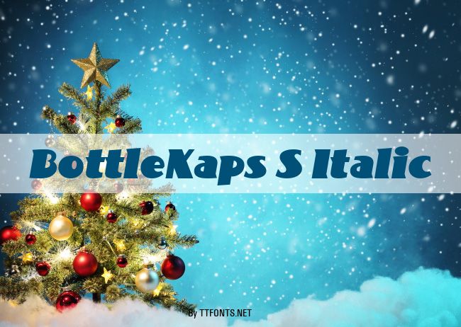 BottleKaps S Italic example